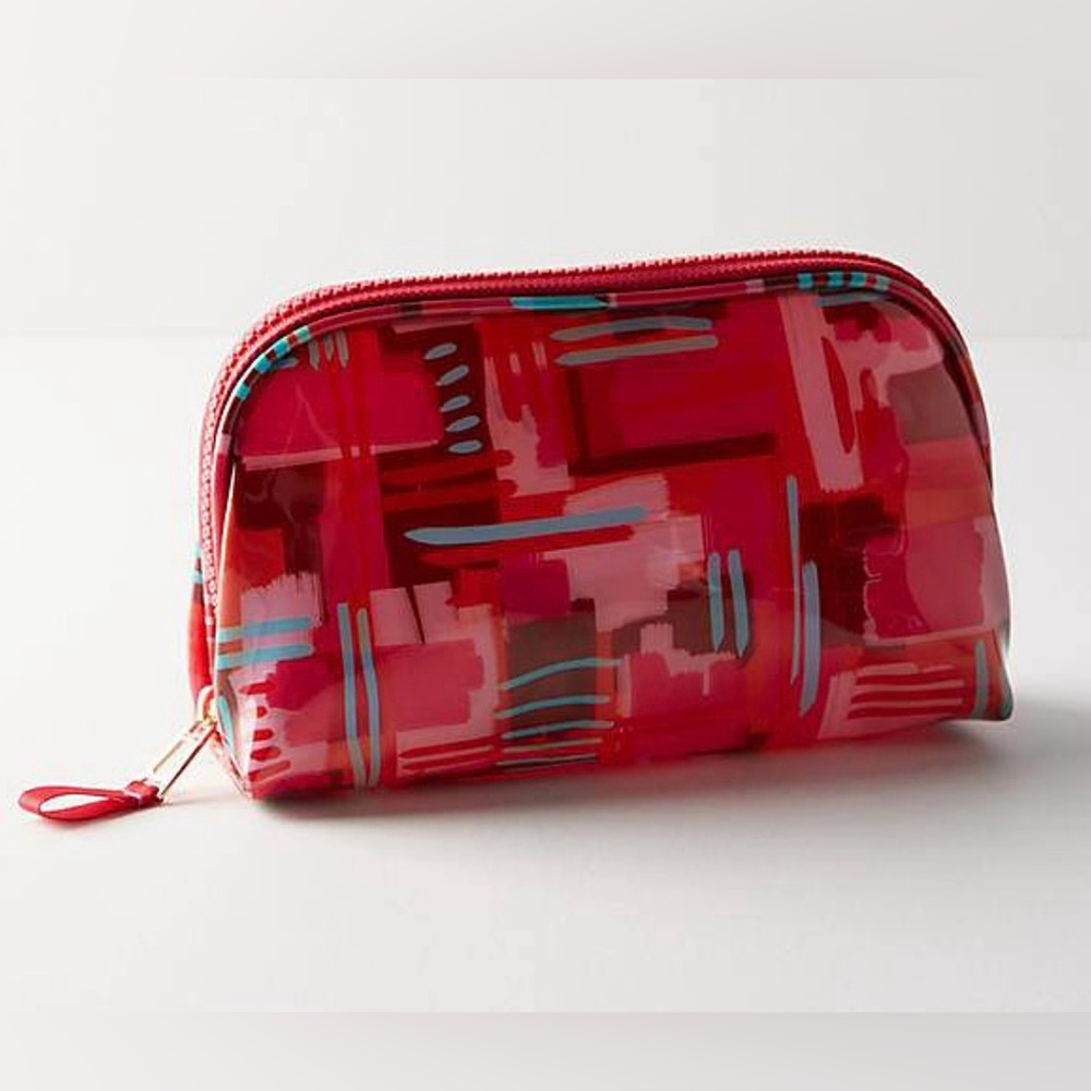 Sarah Bagshaw Artist Atelier Anthropologie Abstract Pattern Cosmetic Bag NEW HTF